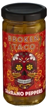 Broken Taco Spicy Serrano Peppers 226g