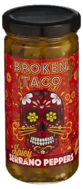 Broken Taco Spicy Serrano Peppers 226g
