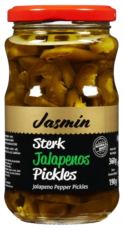 Jalepenos Sliced 350g Jasmin