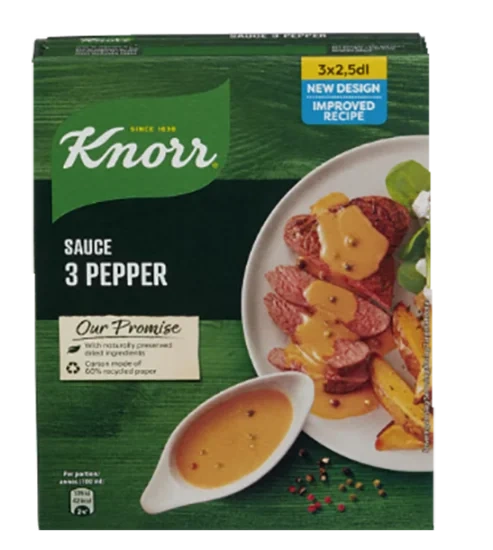 Knorr Sauce 3 Pepper 3x28g