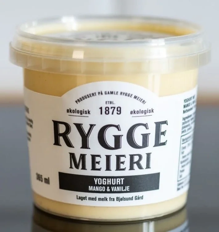 Rygge Meieri Yoghurt med Mango og Vanilje 365 ml