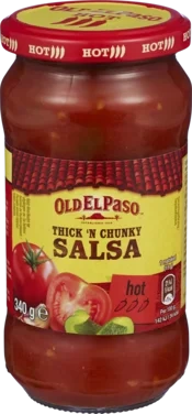 Old El Paso Thickn Chunky Salsa Hot 340g