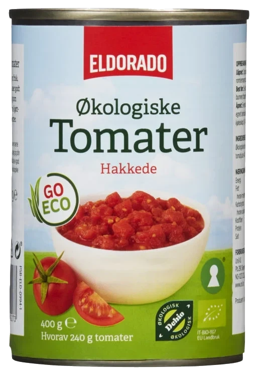 Tomater Hakkede Økologisk 400g Go Eco