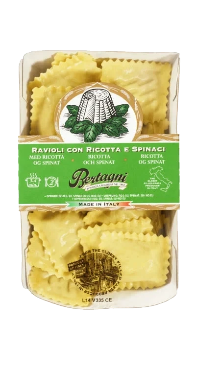 Ravioli m/Ricotta&Spinat 250g Bertagni