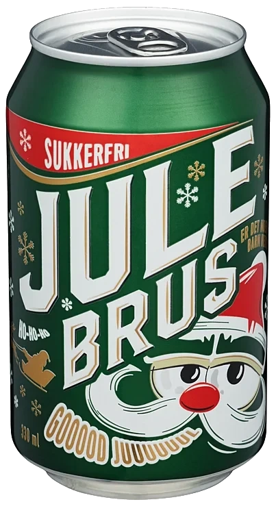 Julebrus u/Sukker 0,33l boks