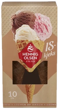 Iskjeks 10stk Hennig-Olsen