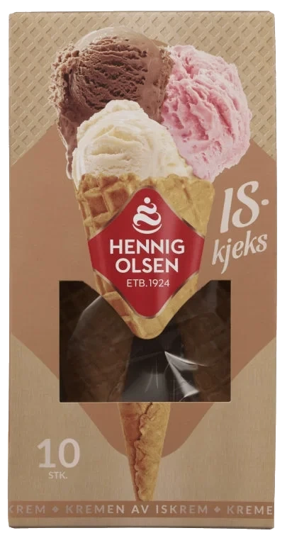 Iskjeks 10stk Hennig-Olsen