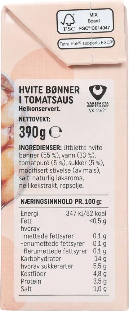 Bønner i tomatsaus
