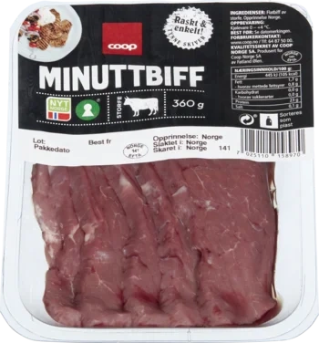 Coop Stf Minuttbiff 360g