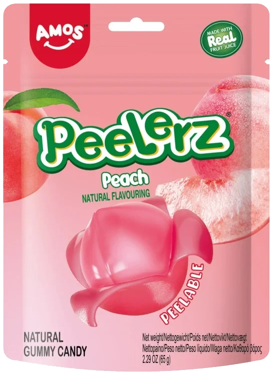 Peelerz Gummy Peach 65g Amos
