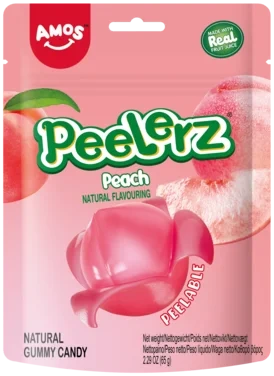 Peelerz Gummy Peach 65g Amos