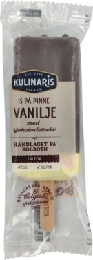 Vanilje m/Sjokoladetrekk Pinneis 75 ml Kulinaris