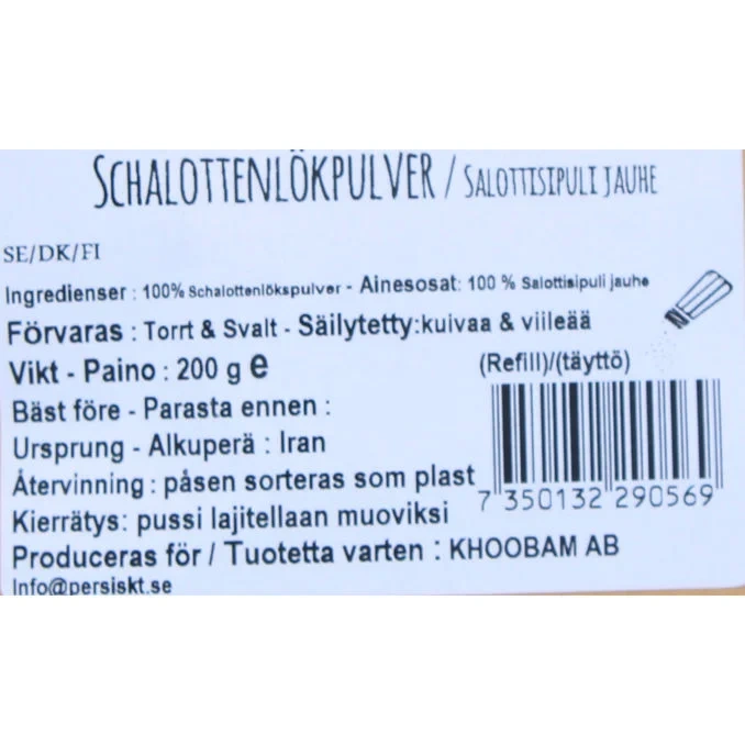 Schalottenlök Pulver