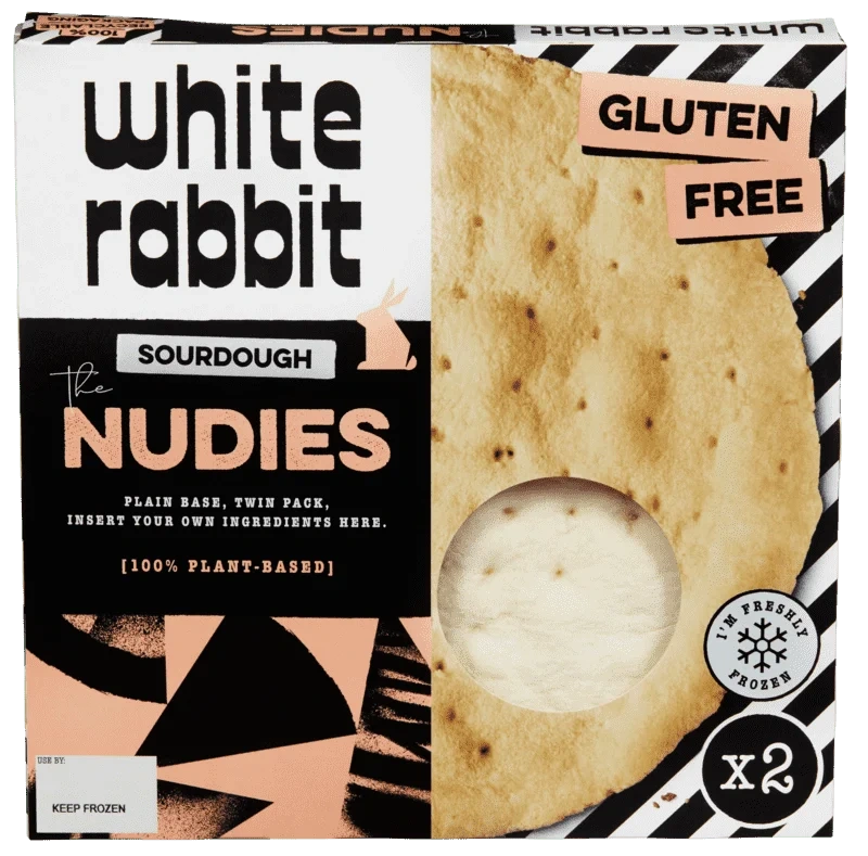 White Rabbit Nudies Pizzabunn 2pk Glutenfri