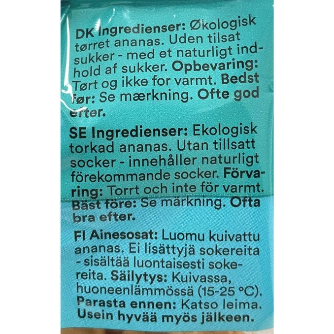 Torkad Ananas Eko