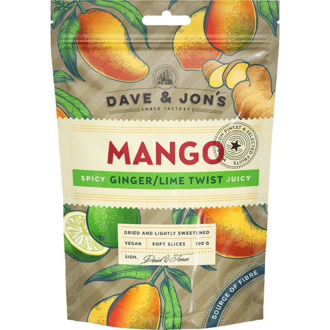 Torkad Mango Ginger Lime