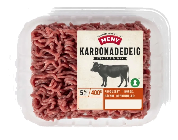 Karbonadedeig 5% u/Salt og Vann 400g Meny