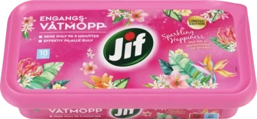 Jif Engangsvåtmopp Sparkling Happi 10stk