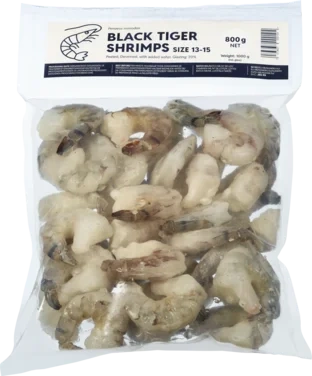Black Tiger Scampi Pd 13-15, 20% Glasering, 1kg