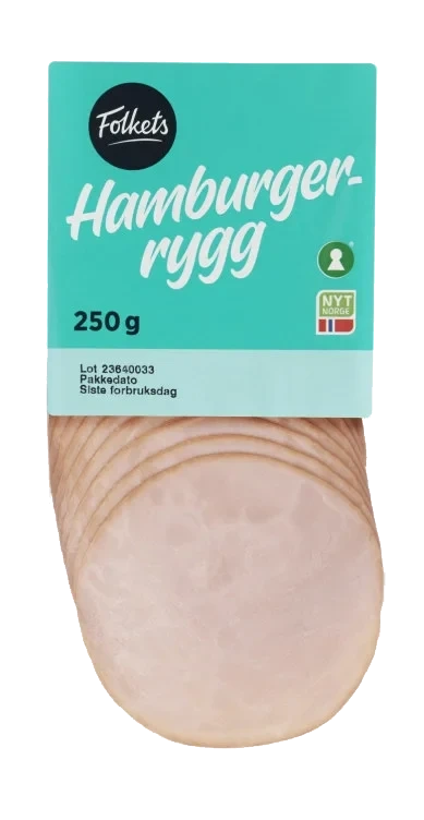Hamburgerrygg 250g Folkets