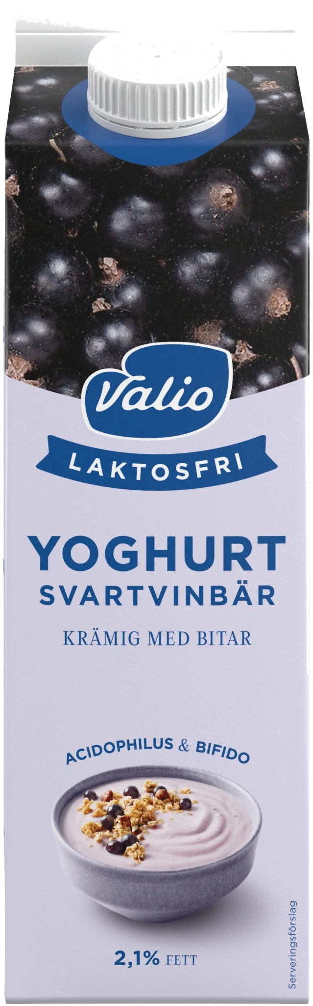 Laktosfri yoghurt svartvinbär