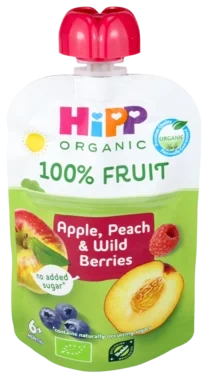 Hippis Smoothie Eple/Fersken 6mnd 100g Hipp