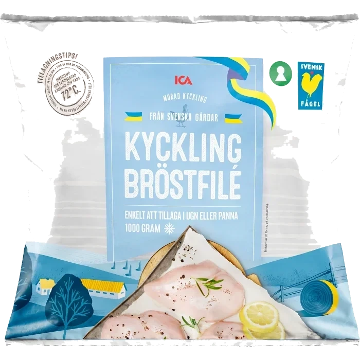 Kycklingbröstfile Fryst 1kg ICA