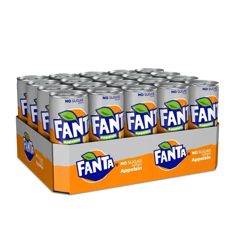 Fanta Orange Zero Sugar 0,33l boks Brett