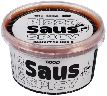 Pizzasaus Spicy 180g Coop