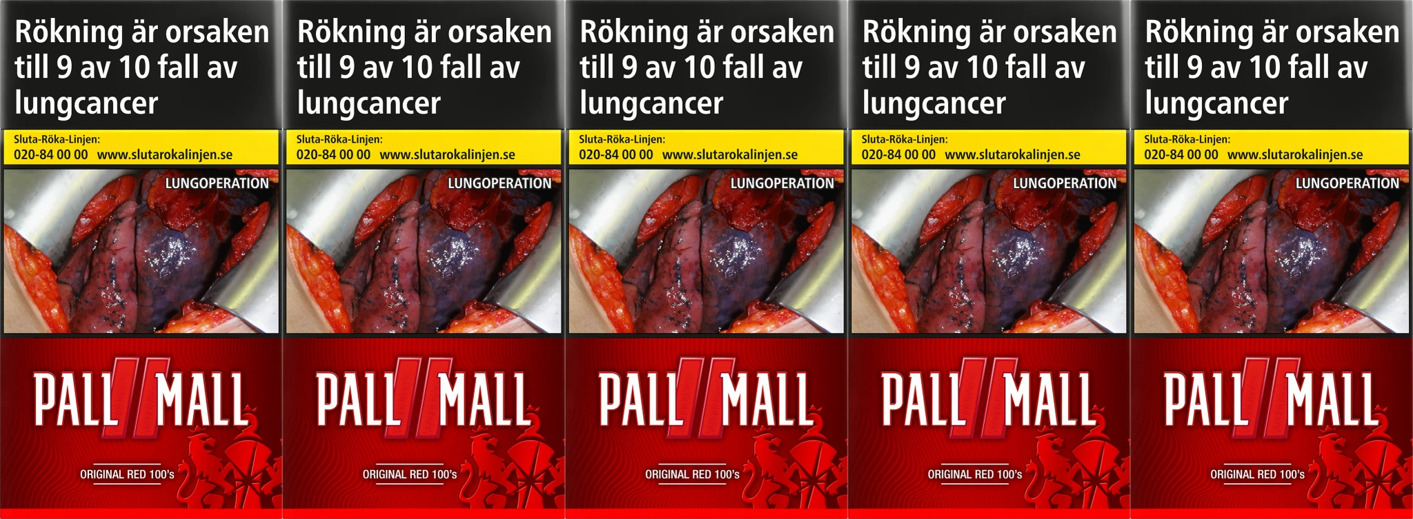 Pall Mall Original Red 100´s 10-pack