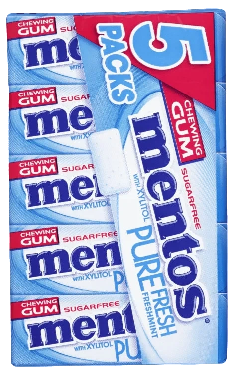 Mentos Gum Pure Fresh Fresh Mint Mp5 66g