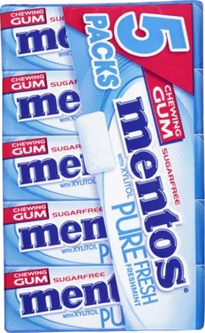 Mentos Gum Pure Fresh Fresh Mint Mp5 66g
