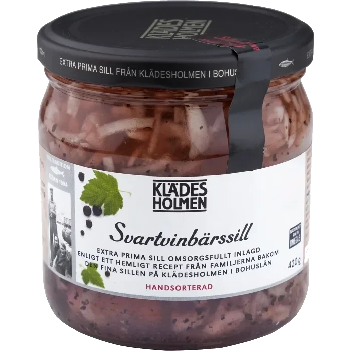 Svartvinbärssill 420g Klädesholmen