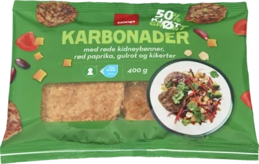Coop Karbonader m/Gr.saker 400g