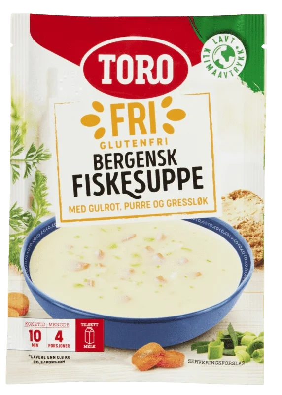 Toro Fri Bergensk Fiskesuppe Glutenfri 16x76g