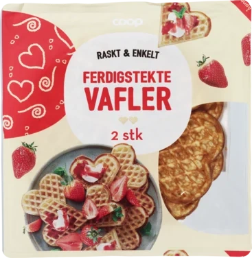 Vafler Ferdigstekte 2 Pk. 170g.
