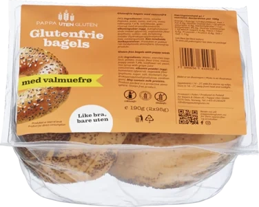 Bagels m/Valmuefrø Gl.Fri 190g Pappa