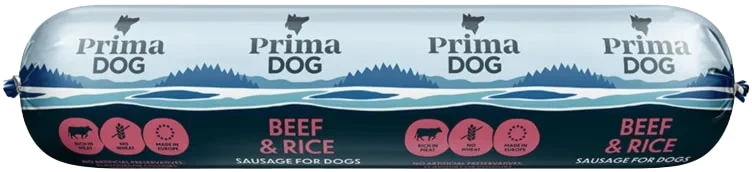 Hundmat Köttkorv Nötkött & ris