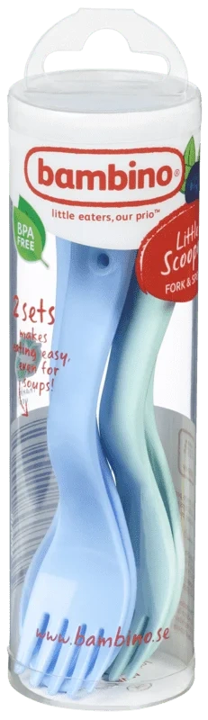 Bambino Little Scooper Fork & Spoon