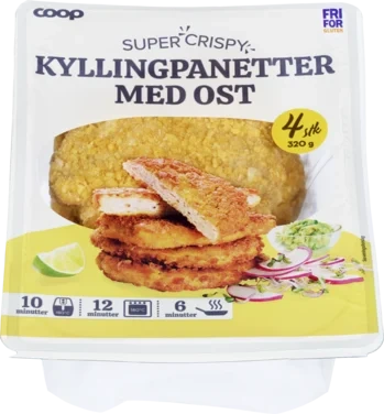 Coop Kyllingpanetter med Ost 320g