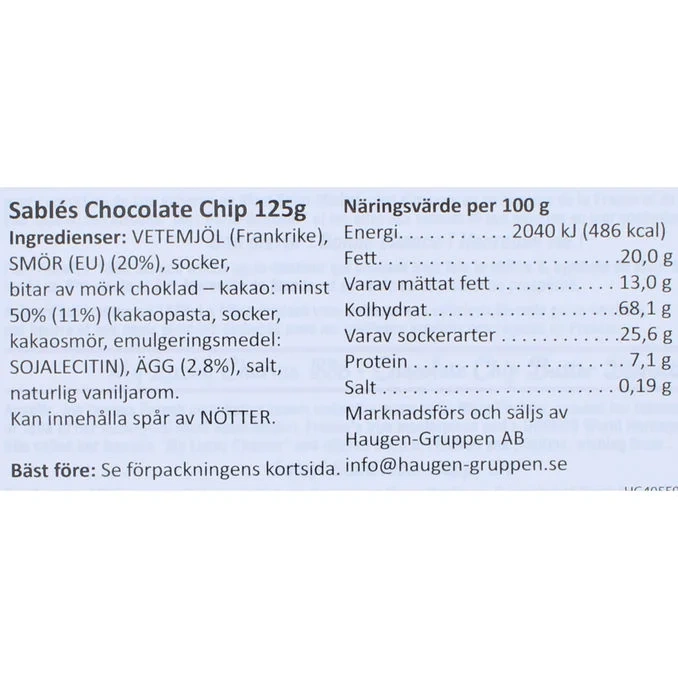 Smörkakor Chocolate Chip