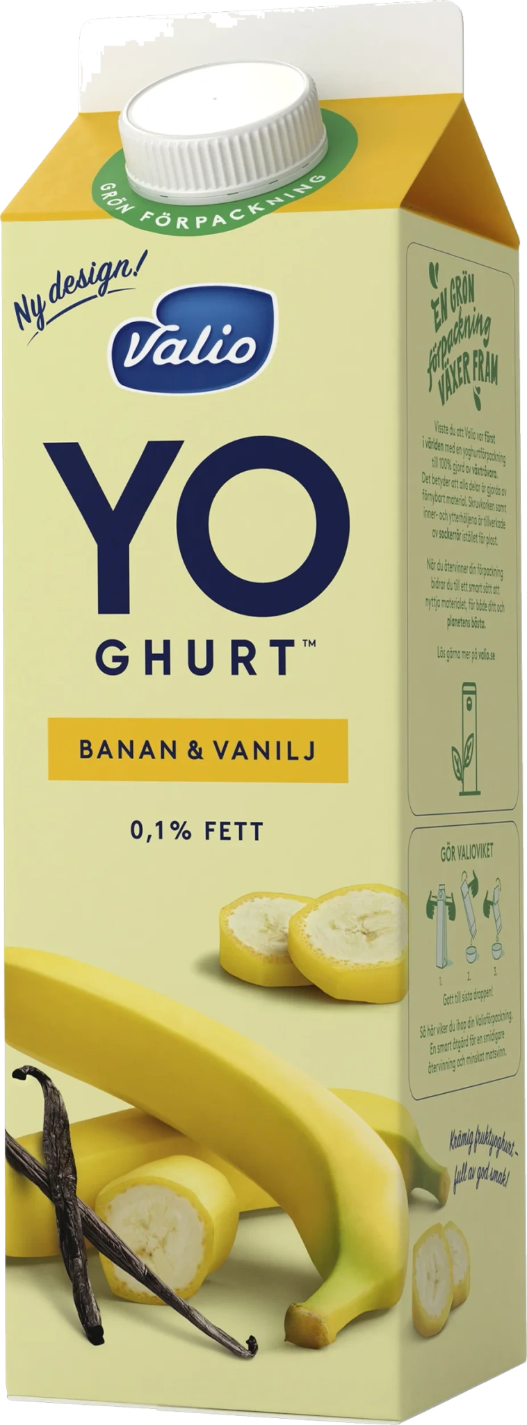 Yoghurt Banan & vanilj 0,1%