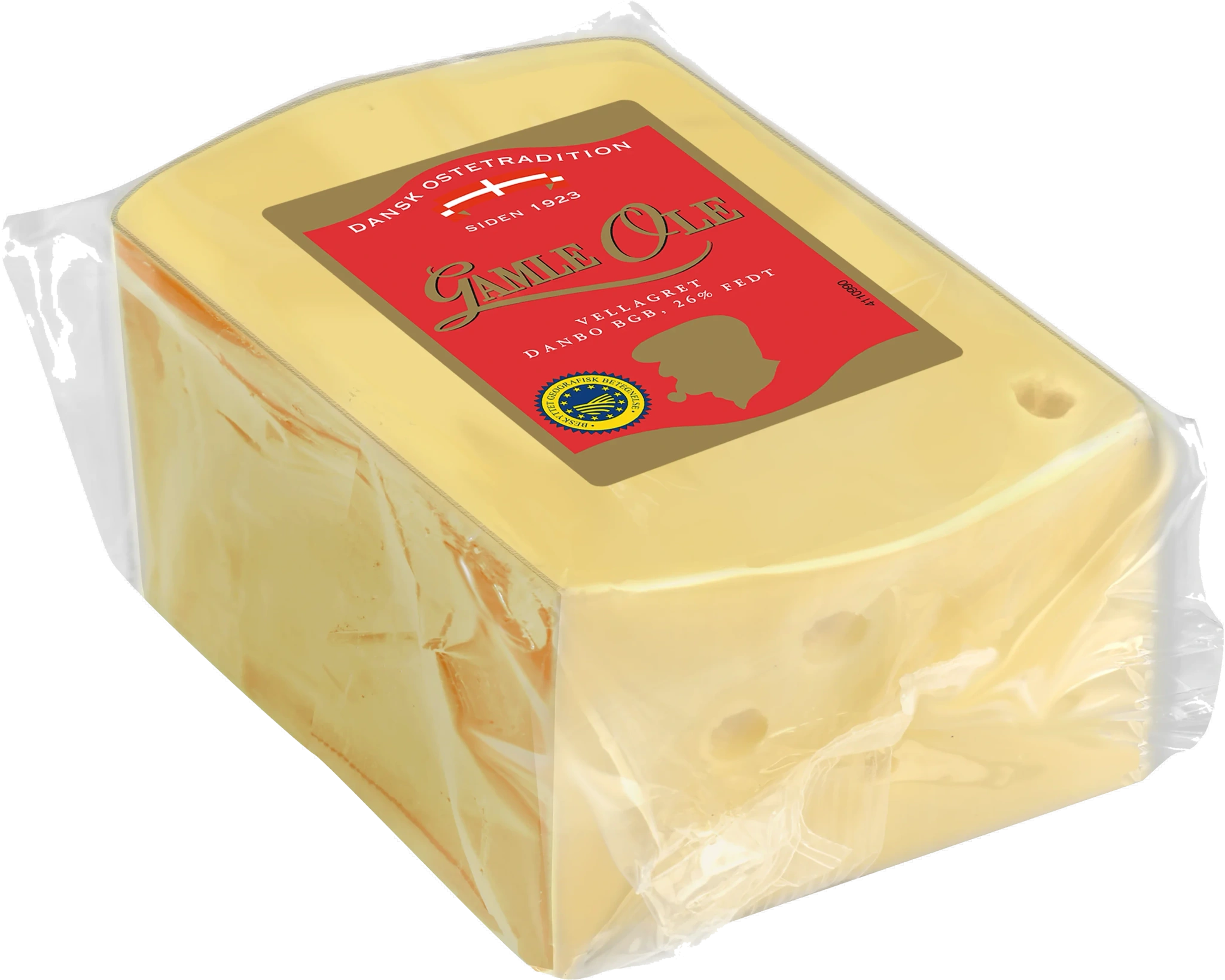Gamle Ole lagrad Danbo ost 26% ca 500g