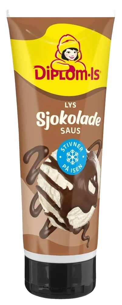 Lys sjokoladesaus