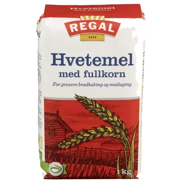 Hvetemel Fullkorn 1kg Regal