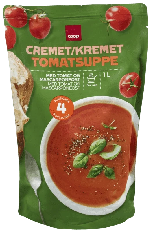 Coop Kremet Tomatsuppe 1l