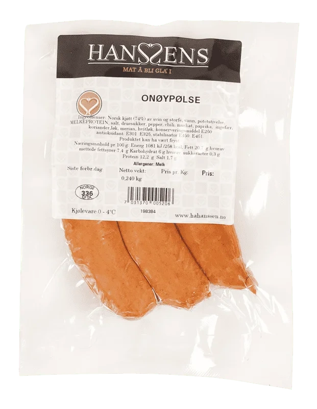 Onøypølse 240g Hanssens