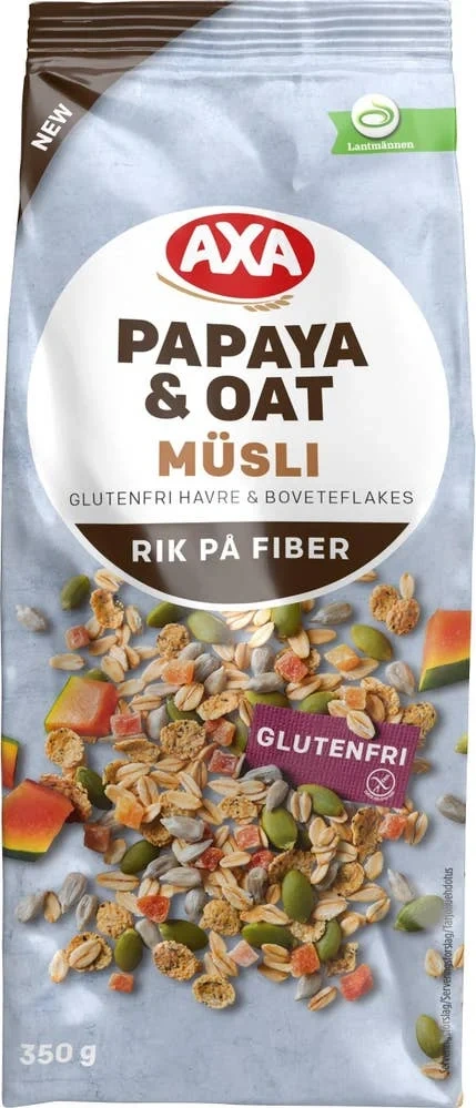 Müsli Papaya Glutenfri