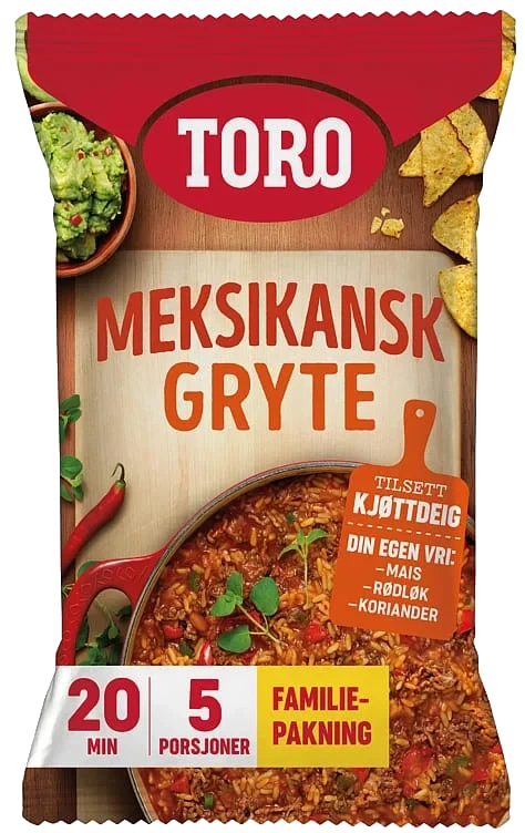 Toro Meksikansk Gryte Familiepakning 9x284g