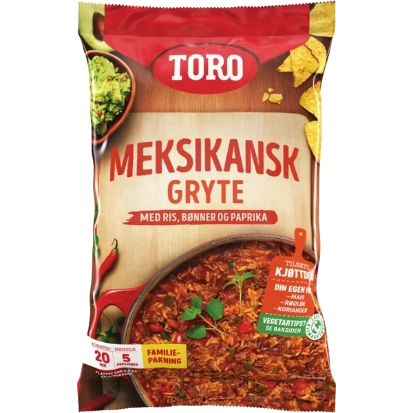 Toro Meksikansk Gryte Familiepakning 9x284g